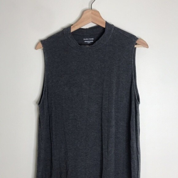 Eileen fisher ladies sleeveless soft and stretchy grey dress size XL - Picture 2 of 12